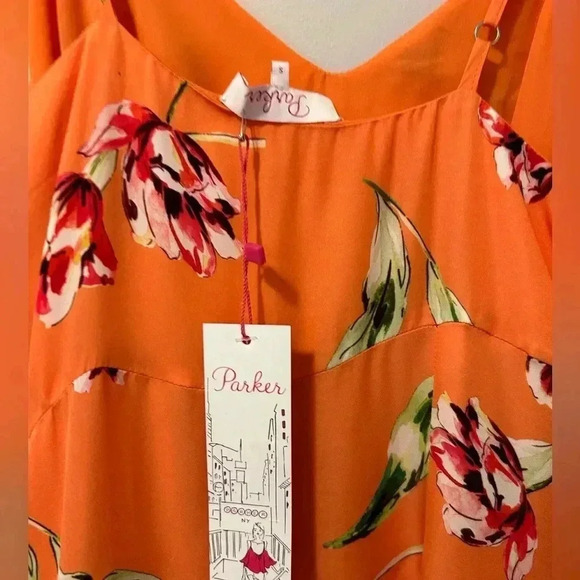 MSRP $358 Parker Monroe Womens Silk Blend Sleeveless Casual Dress Side Zip NWT - Picture 4 of 5